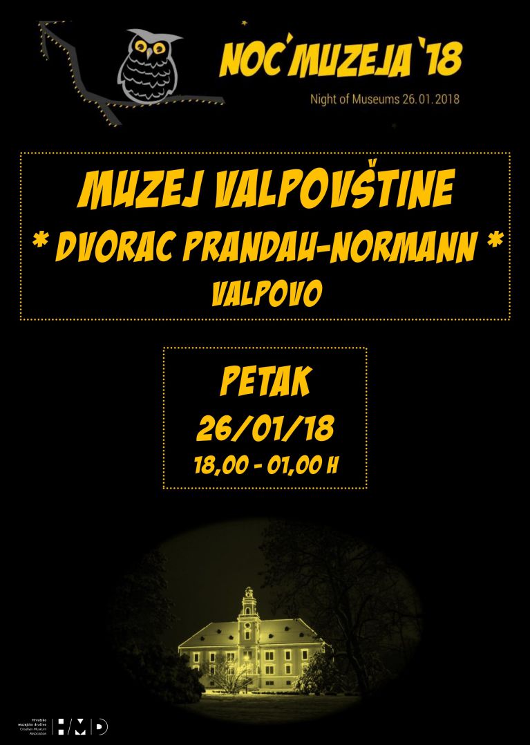 Noć muzeja 2018. u Muzeju Valpovštine [PROGRAM]
