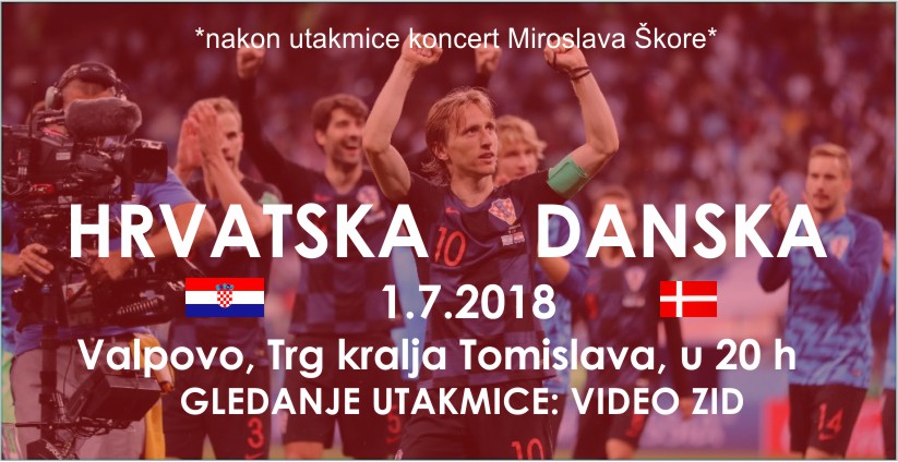 Gledanje utakmice Hrvatska – Danska na Trgu kralja Tomislava [VIDEO ZID]