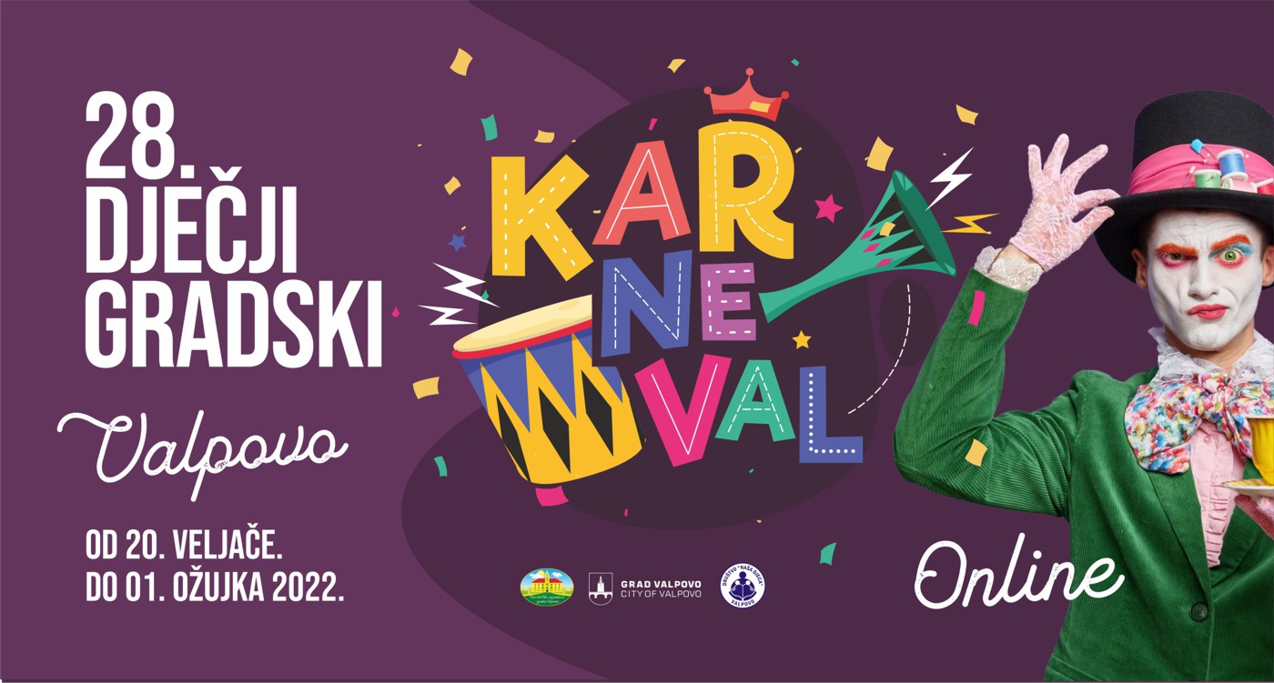 28. DJEČJI GRADSKI KARNEVAL U VALPOVU (Online)