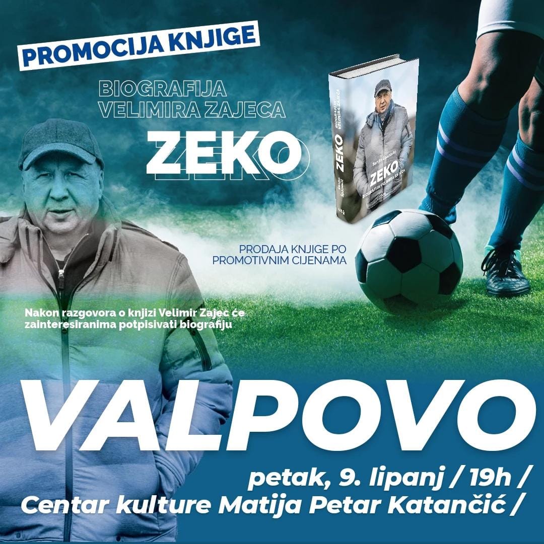 Velimir Zajec u sklopu turneje po Slavoniji dolazi u Valpovo promovirati svoju biografiju!