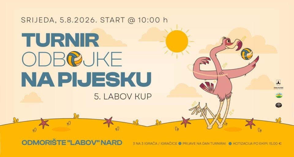 TURNIR ODBOJKE NA PIJESKU – 5. LABOV KUP